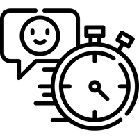 100% RESPONSE TIME icon