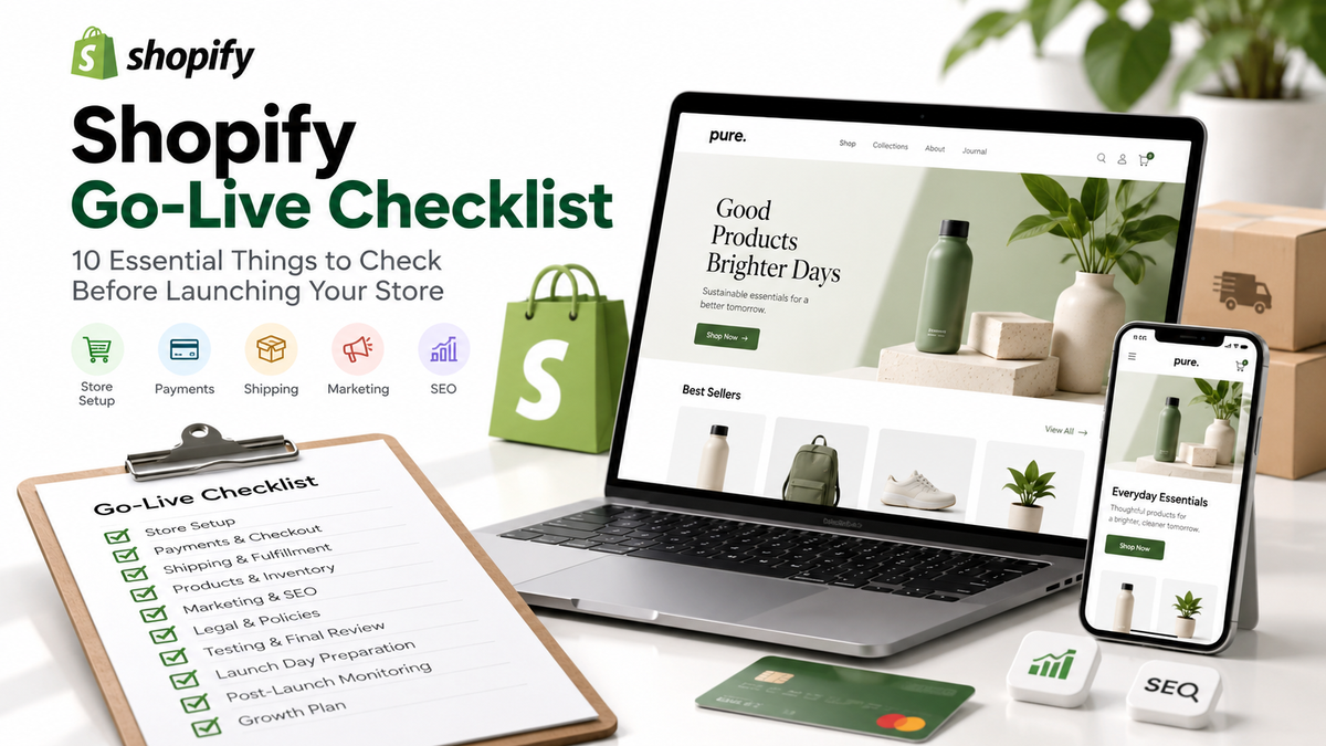 Shopify Go-Live Checklist: 10 Essential Things to Check Before Launching Your Store
